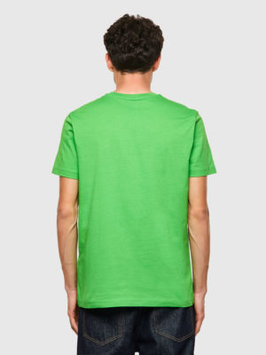 DIESEL T-shirt avec empiècement Logo D Vert