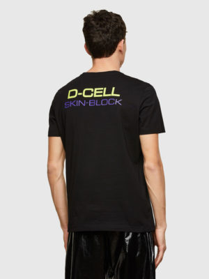 DIESEL T-shirt avec logo imprimé Noir