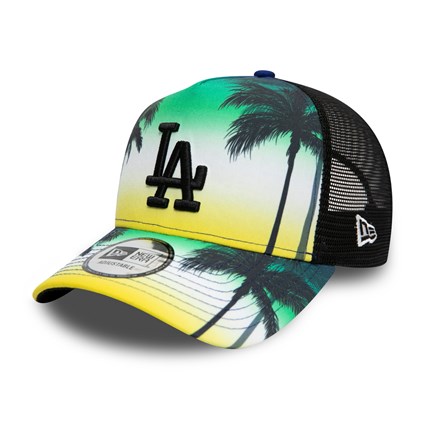NEW ERA Casquette Trucker Summer City Black A-FRAME des LA DODGERS