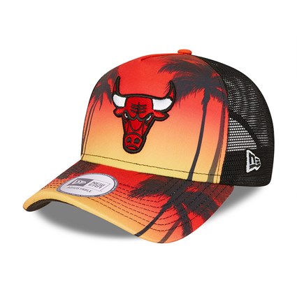 NEW ERA Casquette Trucker Summer City Black A-FRAME des CHICAGO BULLS