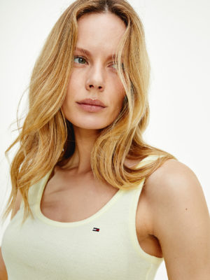 TOMMY HILFIGER Débardeur côtelé Lemon