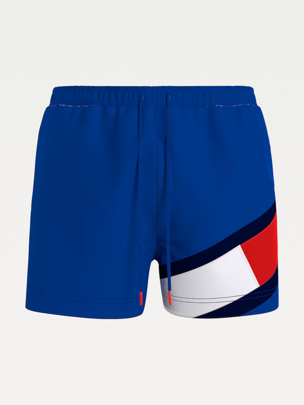 TOMMY HILFIGER Short de bain moulant mi-long colour-block