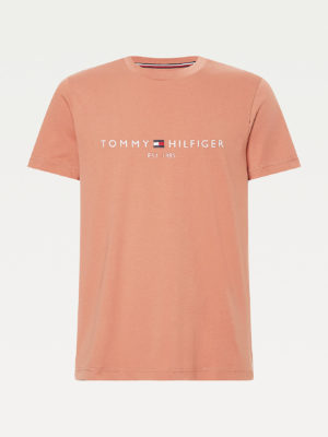 TOMMY HILFIGER T-Shirt en coton BIO à Logo Orange
