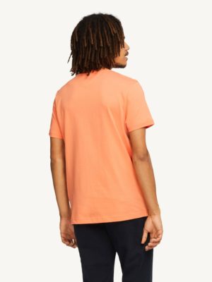 TOMMY HILFIGER T-Shirt en coton bio à logo dégradé Orange