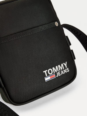 TOMMY JEANS Sacoche REPORTER CAMPUS à Logo réfléchissant Noire