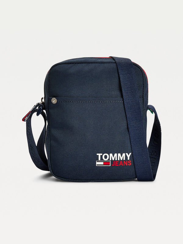 TOMMY JEANS Sacoche REPORTER CAMPUS à motif Logo Bleu Marine