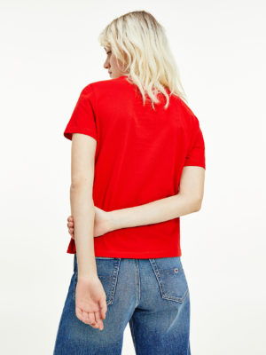 TOMMY JEANS T-Shirt en Jersey ultra doux Rouge