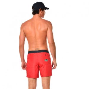 VON DUTCH Boardshort Bicolore Avec Bandes Latérales Rouge