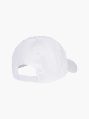 CALVIN KLEIN Casquette en sergé de coton avec grand logo CK Blanche