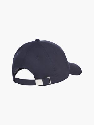 CALVIN KLEIN Casquette en sergé de coton avec logo blanc CK - Bleue Marine