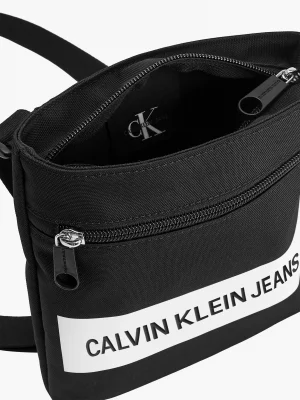 CALVIN KLEIN Sac en bandoulière plat en polyester recyclé Noir 3