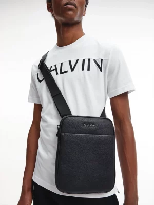 CALVIN KLEIN Sac en bandoulière plat recyclé Noir