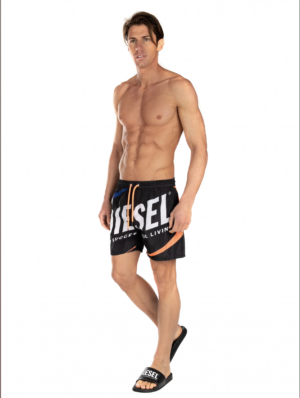 DIESEL Short de bain pliable BMBX-WAVE 2.017 Noir