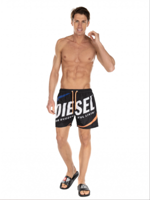 DIESEL Short de bain pliable BMBX-WAVE 2.017 Noir