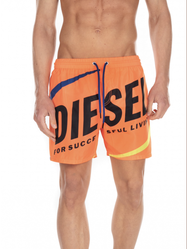 DIESEL Short de bain pliable BMBX-WAVE 2.017 Orange