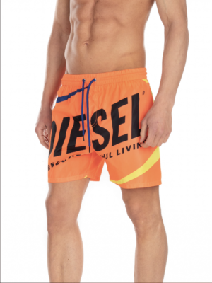 DIESEL Short de bain pliable BMBX-WAVE 2.017 Orange