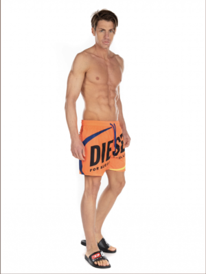 DIESEL Short de bain pliable BMBX-WAVE 2.017 Orange