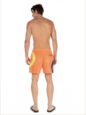 DIESEL Short de bain pliable BMBX-WAVE 2.017 Orange