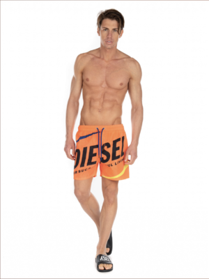 DIESEL Short de bain pliable BMBX-WAVE 2.017 Orange