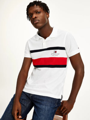 TOMMY HILFIGER Polo ajusté TH Cool Blanc