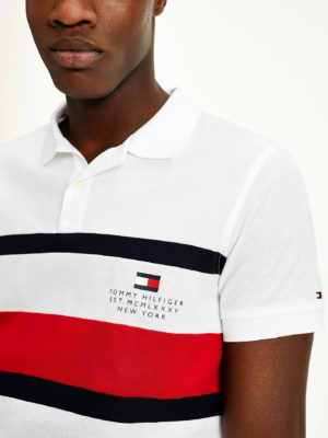 TOMMY HILFIGER Polo ajusté TH Cool Blanc