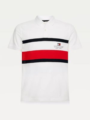 TOMMY HILFIGER Polo ajusté TH Cool Blanc