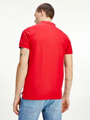 TOMMY HILFIGER Polo ajusté TH Cool Rouge