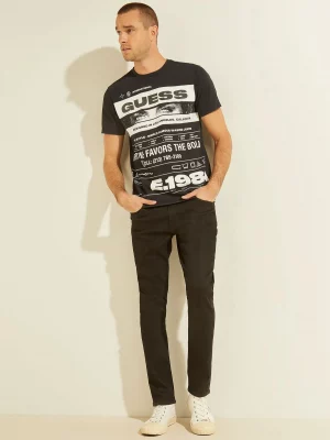 GUESS T-shirt Eco Morse Code Noir