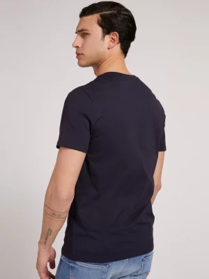 GUESS T-shirt logo frontal Bleu marine