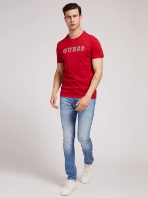 GUESS T-shirt logo frontal Rouge