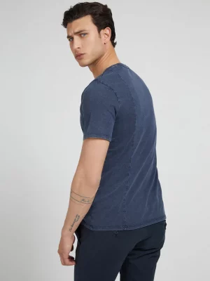 GUESS T-shirt logo lateral Bleu