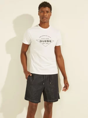 GUESS T-shirt logo sur le devant Blanc