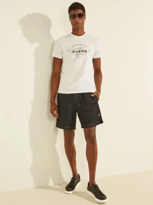 GUESS T-shirt logo sur le devant Blanc