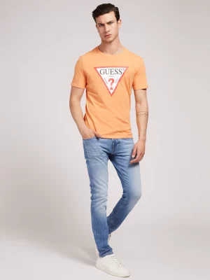 GUESS T-shirt logo triangle Orange