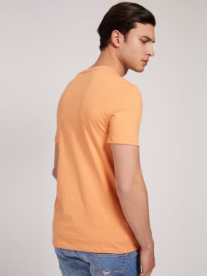 GUESS T-shirt logo triangle Orange