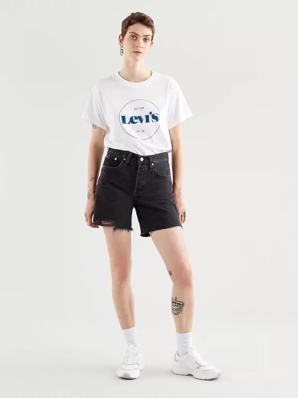 LEVI'S Short Mi-Cuisse 501® Noir