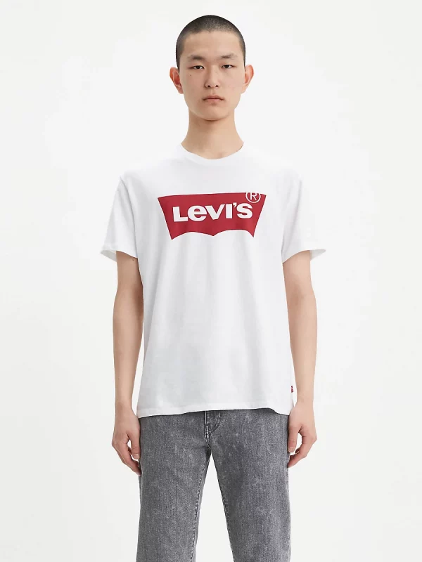 LEVI'S T-Shirt Housemark Original Classique Blanc