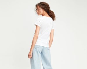 LEVI'S T-Shirt col V Blanc