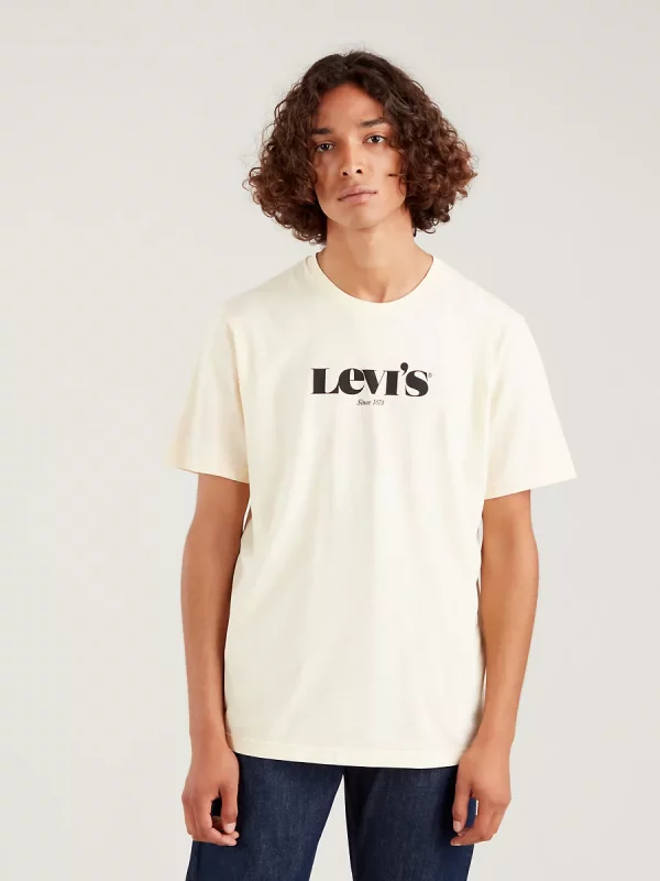 LEVI'S T-Shirt décontracté Beige avec teinture rosâtre