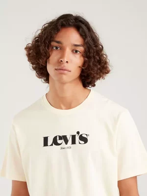 LEVI'S T-Shirt décontracté Beige avec teinture rosâtre