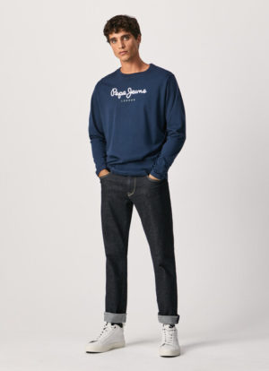 PEPE JEANS T-Shirt à manches longues EGGO Bleu Marine