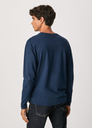 PEPE JEANS T-Shirt à manches longues EGGO Bleu Marine