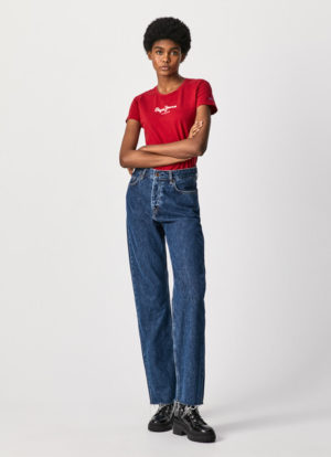 PEPE JEANS T-Shirt logo Virginia Rouge