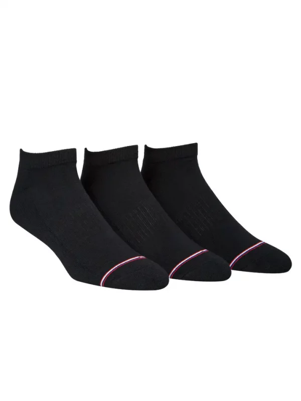 TOMMY HILFIGER Pack de 3 Chaussettes Noires - Taille Unique