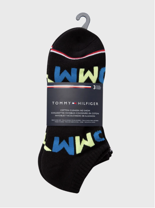 TOMMY HILFIGER Pack de 3 Chaussettes de Sport - Taille Unique