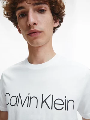 CALVIN KLEIN T-Shirt avec logo Blanc