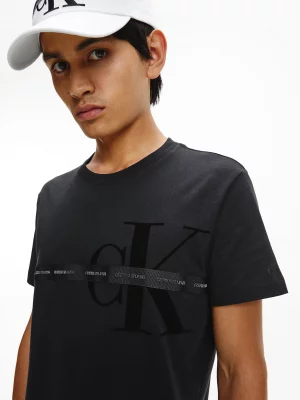 CALVIN KLEIN T-Shirt avec logo CK Noir