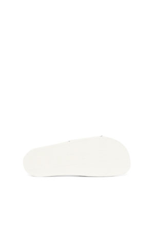 DIESEL Claquettes de piscine avec double logo Blanc
