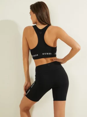 GUESS Brassière Sport logo jersey stretch Noir