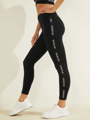 GUESS Legging bande logo jersey stretch Noir